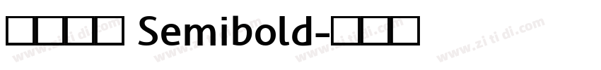微软雅黑 Semibold字体转换